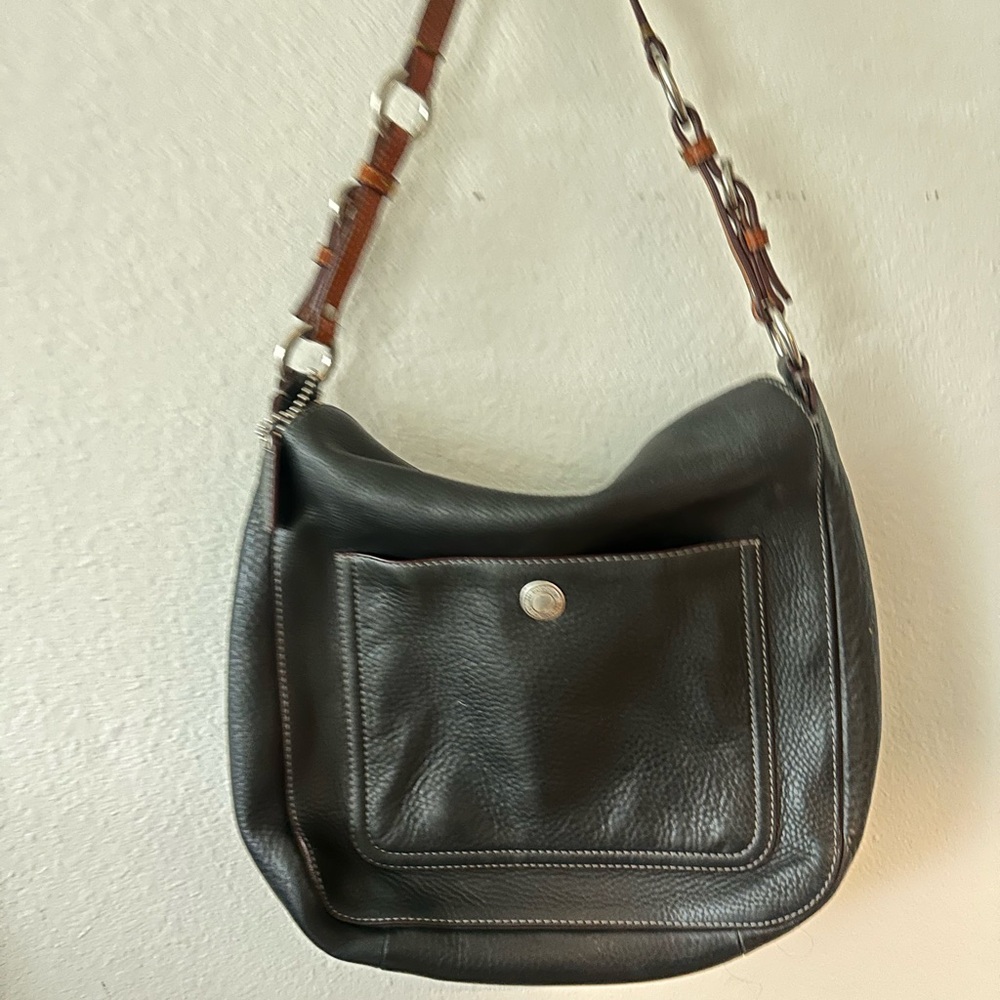 Coach Black Leather Shoulder Bag